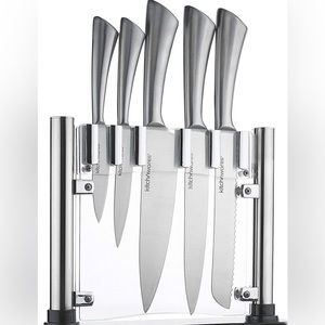 Ayrlic stainless steel floating knife set new